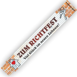 2 Metre Ruler with Inscription | Saying - For Topping Out - 2 m Folding Rule Gift for Men Craftsmen DIY Birthday Wood