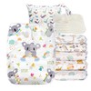 Kolo Set of 6 Washable Nappies, 6 Cloth Nappy Inserts