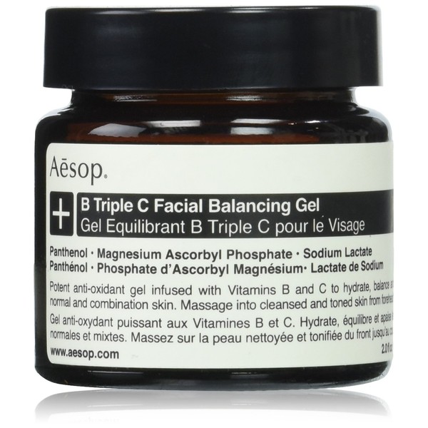 Aesop B Triple C Facial Balancing Gel | 2.0 fl oz Facial Moisturizer For Dry Skin | Mild Cleansing Gel for All Skin Types | Paraben-Free, Cruelty-Free & Vegan Face Gel for Men & Women