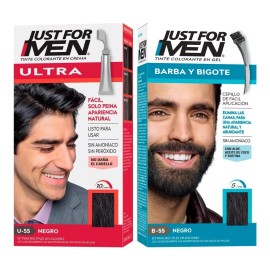 Just For Men Kit Ultra Fácil Tinte Negro (b-55/u-55)
