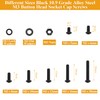 Sutemribor M3 Screw Nut Washer Set Black 565pcs M3 x