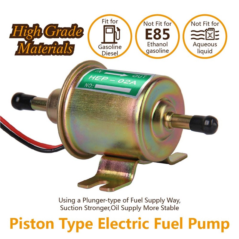 Universal Electric Fuel Pump 12V 1.2A Gas Diesel Inline 4-7