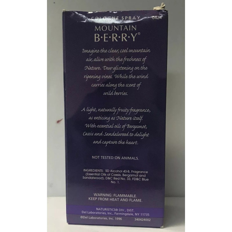 Naturistics Naturistics Cologne Spray - Mountain Berry 1.8 fl oz