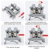 Riisoyu DIN Rail Terminals, UK 2.5 Through Terminal, DIN Rail