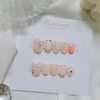 Plump Terrazzo Handmade Nail Tips - Short Oval Mini /