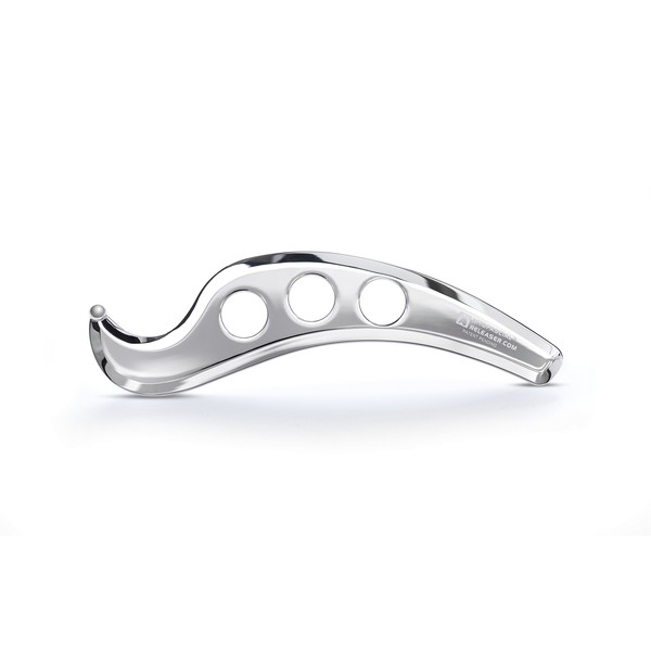 Myofascial Releaser Ellipse Pro with User Guidebook - Patented Stainless Steel Physical Therapy Tool for Soft Tissue, Fascia Mobilization - Tools for IASTM ASTYM Myofascial Release Techniques