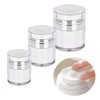 Feliciay Pack of 3 Cream Jars Vacuum Bottle, 15/30/50 ml,