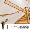 RealPlus Handrail Stair Brackets 5pcs Heavy Duty Hand Rail Bracket