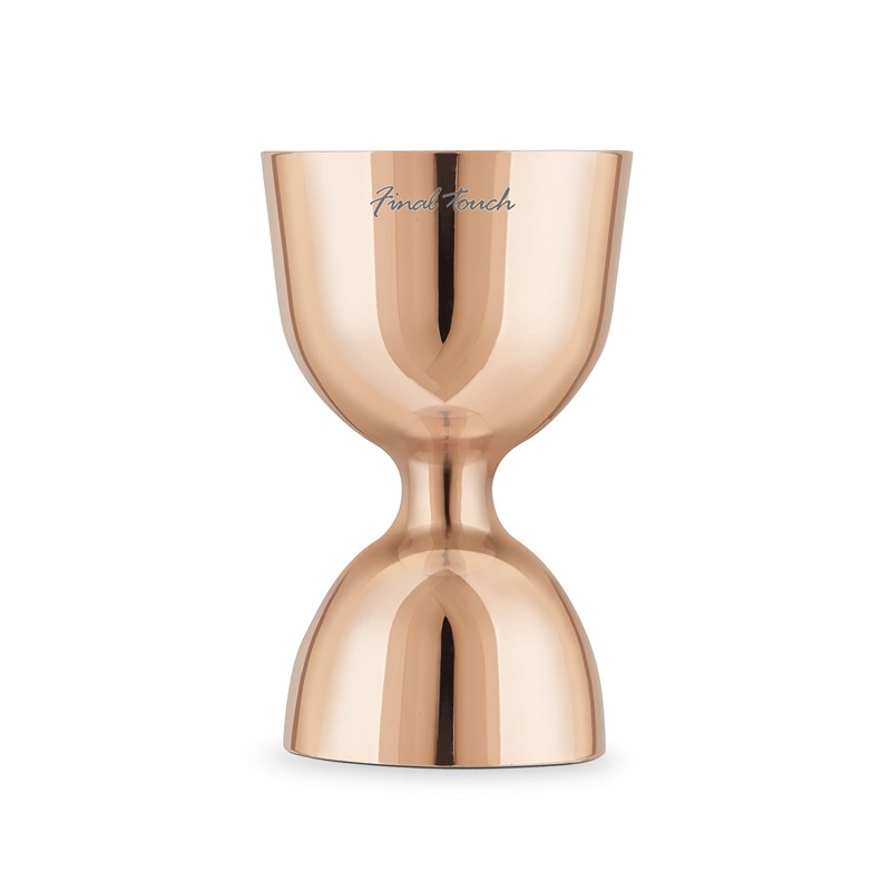 Final Touch Copper Plated Double Jigger - Stainless Steel (FTA7034-17)