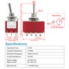 Heschen Miniature Toggle Switch, MTS-402, ON/ON, 4PDT 12 Pins, 2A