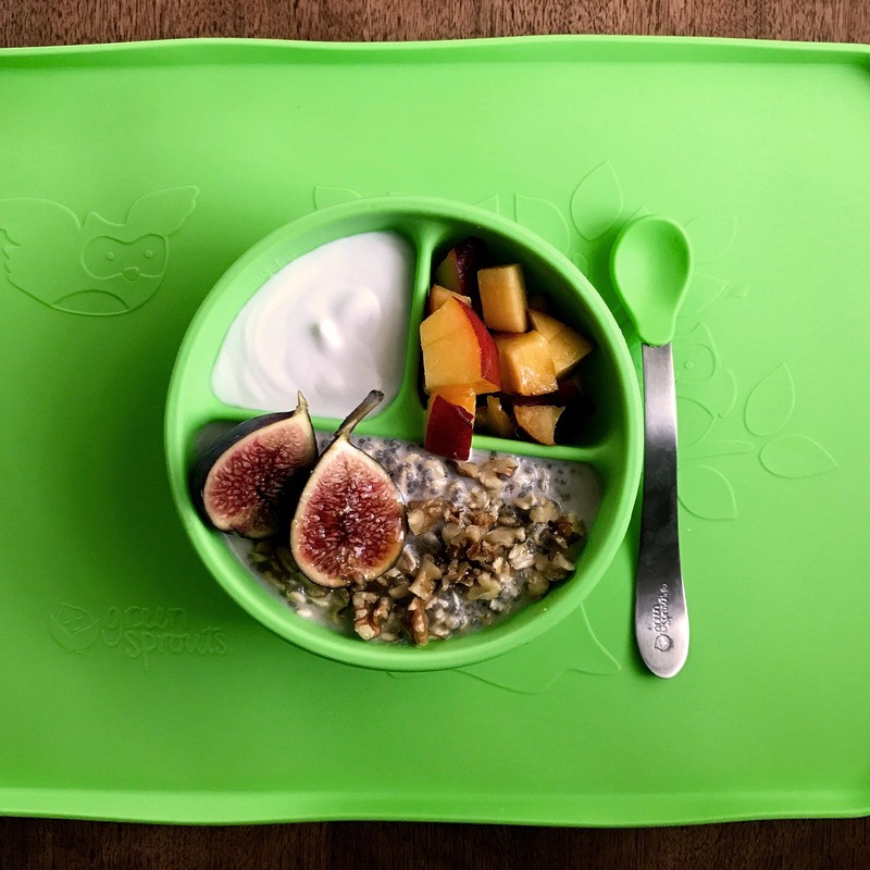 Feeding Bowl & Learning Bowl-Green Set-9Mo+