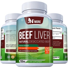 100% Grass-Fed Desiccated Beef Liver Capsules – Nutrient-Rich Supplement for Vitality and Wellness