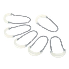 PATIKIL Self Luminous Zipper Pulls Replacement, 20 Pack Extension Cord Handle Tab Tag Extender Glow in The Dark Fixer for Luggage Backpacks Jackets