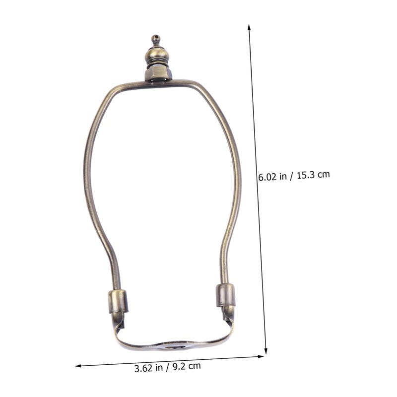 STOBOK 6 Inch Bronze Lamp Harp Holder Lampshade Bracket for