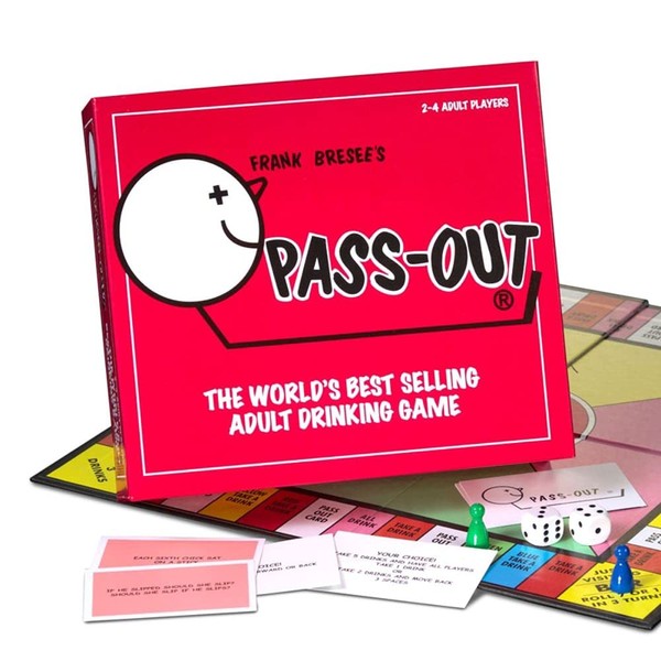 The Gift Experience Frank Bresee's Pass Out Adult Drinking Game | Pass Out is a hilarious adults only tongue twister game for 2-4 players