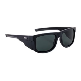 Riley Navigator Stylish Protective Eyewear UV & Impact Protection Anti Fog Sunglasses Work Safety Glasses Rated to UKCA, UKNI, CE EN166 (Dark Grey Lens)