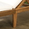 Christopher Knight Home Ariana Acacia Wood Chaise Lounge with Cushion,