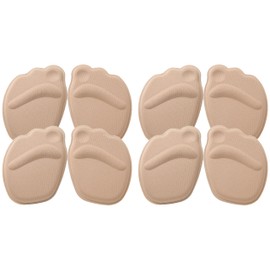 PhoenixSole High Heel Memory Foam Shock Absorber Toe Half Insoles Insoles Pain Prevention Protective Footbed Loose Shoe Size Adjustment Fit Shoes Heel Insoles, beige