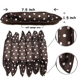 Aimin Hair Rollers Night Sleep Foam Hair Curler Rollers Flexible Soft Pillow Hair Rollers DIY Sponge Hair Styling Rollers Tools (20 pcs, black)