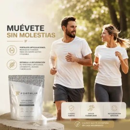 Colágeno Hidrolizado Polvo Puro Alta Absorción Péptidos 500g Sin Sabor Fortália