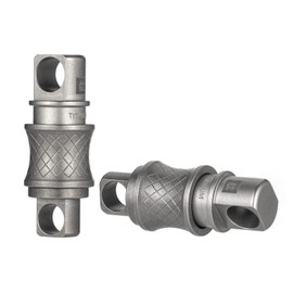 BANG TI Titanium Quick Release Swivel Keychain, Pull Apart Detachable Keychain Heavy Duty Car Key Holder with 4 Stainless Steel Key Rings （S 2-Pack）