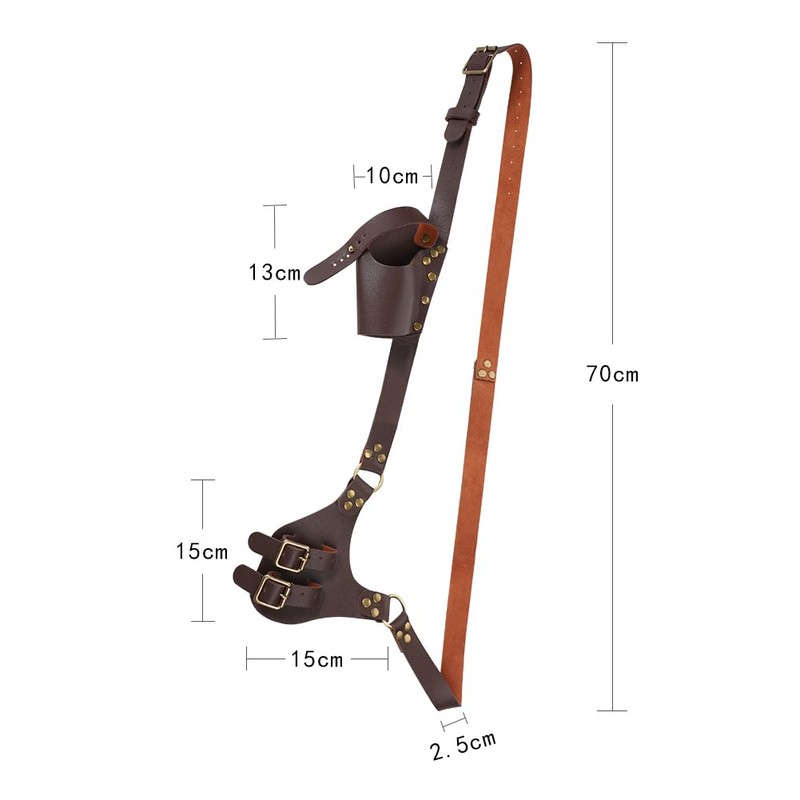 IBLUELOVER Medieval Leather Sword Frog Adjustable Viking Sword Holster Holder