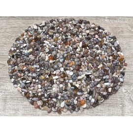 Botswana Agate Chips – Natural Mini Botswana Agate Stones, Crushed Undrilled Botswana Agate, Semi-Tumbled Genuine Botswana Agate (1/2 lb)