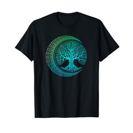 Tree of Life Cresent Moon Phases Mandala Yoga Gift T-Shirt