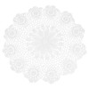 sourcing map Handmade Crochet Placemats, 16inch Round Retro Table Mat