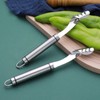 Pack of 2 Stainless Steel Pepper Seeds Corer Remover Jalapeno