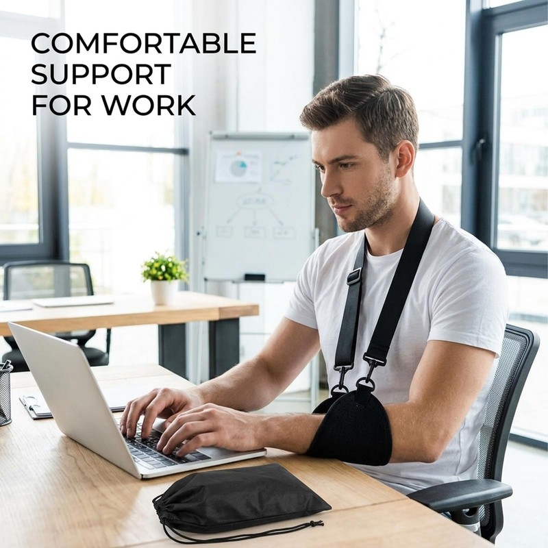 Arm Sling for Shoulder Wrist Elbow Support, Adjustable Breathable Arm