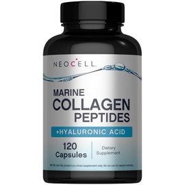 NEOCELL Colágeno Marino + Ácido Hialurónico 2000 mg 120 Cápsulas Suplemento Dietético Soporte para Piel Cabello Uñas y Articulaciones con Colágeno Hidrolizado