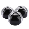 3PCS Juggling Ball, Silver Black PU Leather Indoor Leisure Portable
