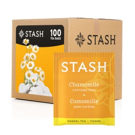 Stash Tea Chamomile Herbal Tea, Box of 100 Tea Bags