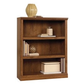Sauder Select 3-Shelf Bookcase, L: 35.28" x W: 13.23" x H: 43.78", Oiled Oak Finish