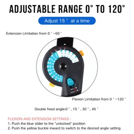 Mathgetin Hinged ROM Elbow Brace with Hand Grip, Adjustable Post op Elbow Brace with Sling Stabilizer for Hand Arm Injury Recovery Support After Surgery (With Handle-Right Arm)