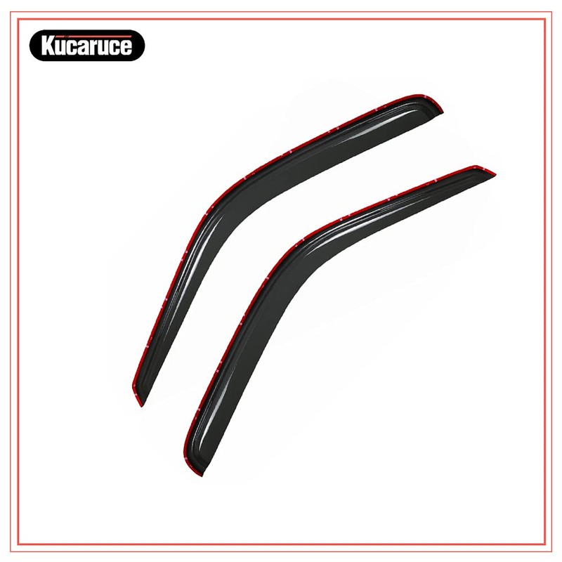 Kucaruce 92352 Side Window Visor Deflector Rain Guard,in-Channel Style Shatterproof