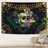 Livole Skull Wall Hanging - Colorful Plants & Starry Constellation