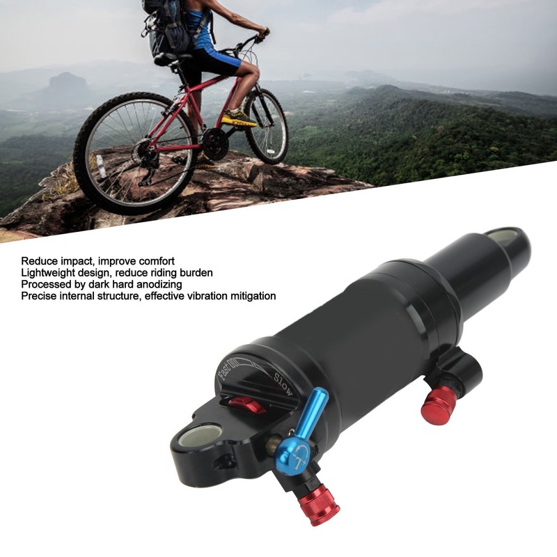 Bicycle Shock Absorber Black Aluminium Alloy Cycling Rear Shock with