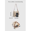 Ulisty Women Cotton Crochet String Bag Handwoven Summer Beach Tote