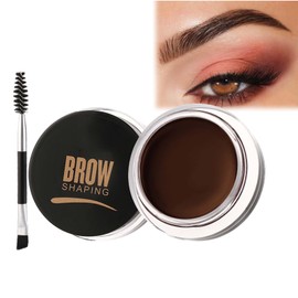 Bold and Beautiful Brown Eyebrow Pomade with Brush - Quick Dry, Non-Greasy, Lightweight Gel Soap for Perfect 3D Brows