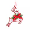 Melrose Nordic Snowflake Character Tree Ornament with Pine Bow Accent