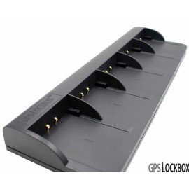GPS Lockbox 5-Bay Universal Charging Dock Base Black