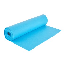 Craft Felt Roll, Length 5 m, Width 45 cm, 1-1.5 mm Thickness, Felting Crafts, Light Blue