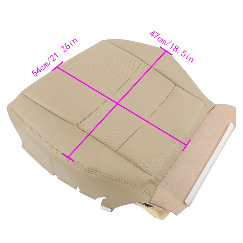 WFLNHB Perforated Artificial Leather Front Driver Side Bottom Seat Cover