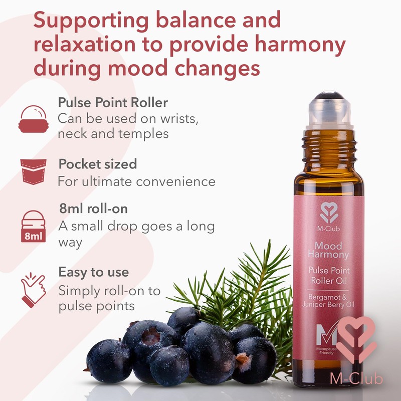 M-Club Bergamot & Juniper Essential Oil Pulse Point Roller for