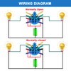 DMWD 19mm Latching Selector Rotary Switch 3 Positions 2NO 2NC