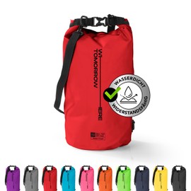 #DoYourOutdoor Where Tomorrow Dry Bag 2L Grey - Waterproof Backpack - Waterproof Bag & Pack Sack - Dry Bag Ideal for Boat, Kayak, Fishing and Camping, red, Vertical