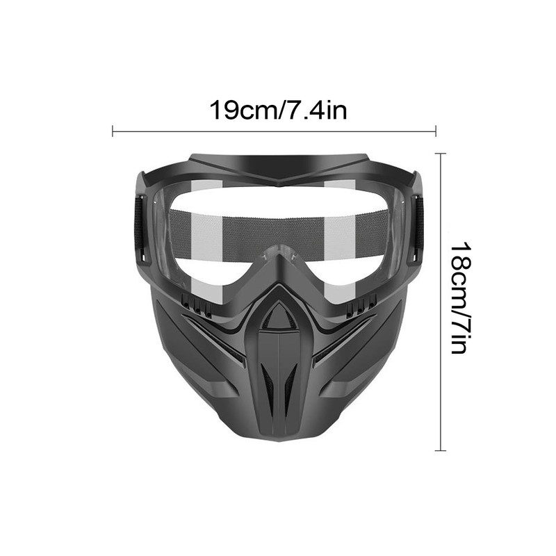 Motorcycle Riding Goggles with Face Cover | Safety Goggles,Motorcycle Helmets