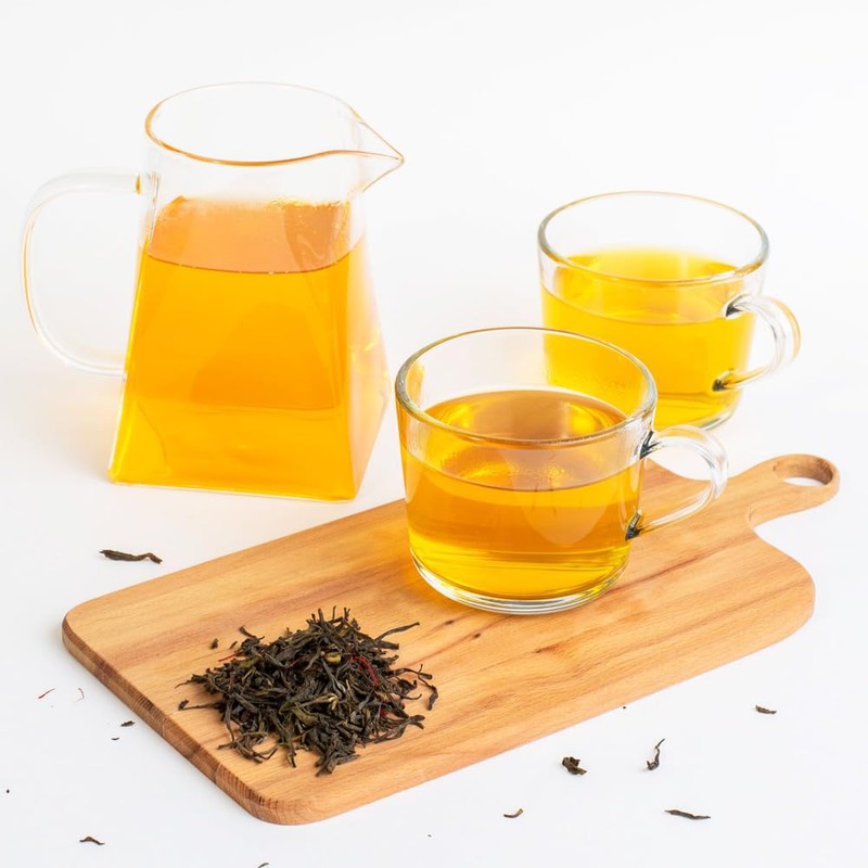 Eupherbia Saffron Green Tea, Handpicked, Highland Grown Whole Leaf Tea,